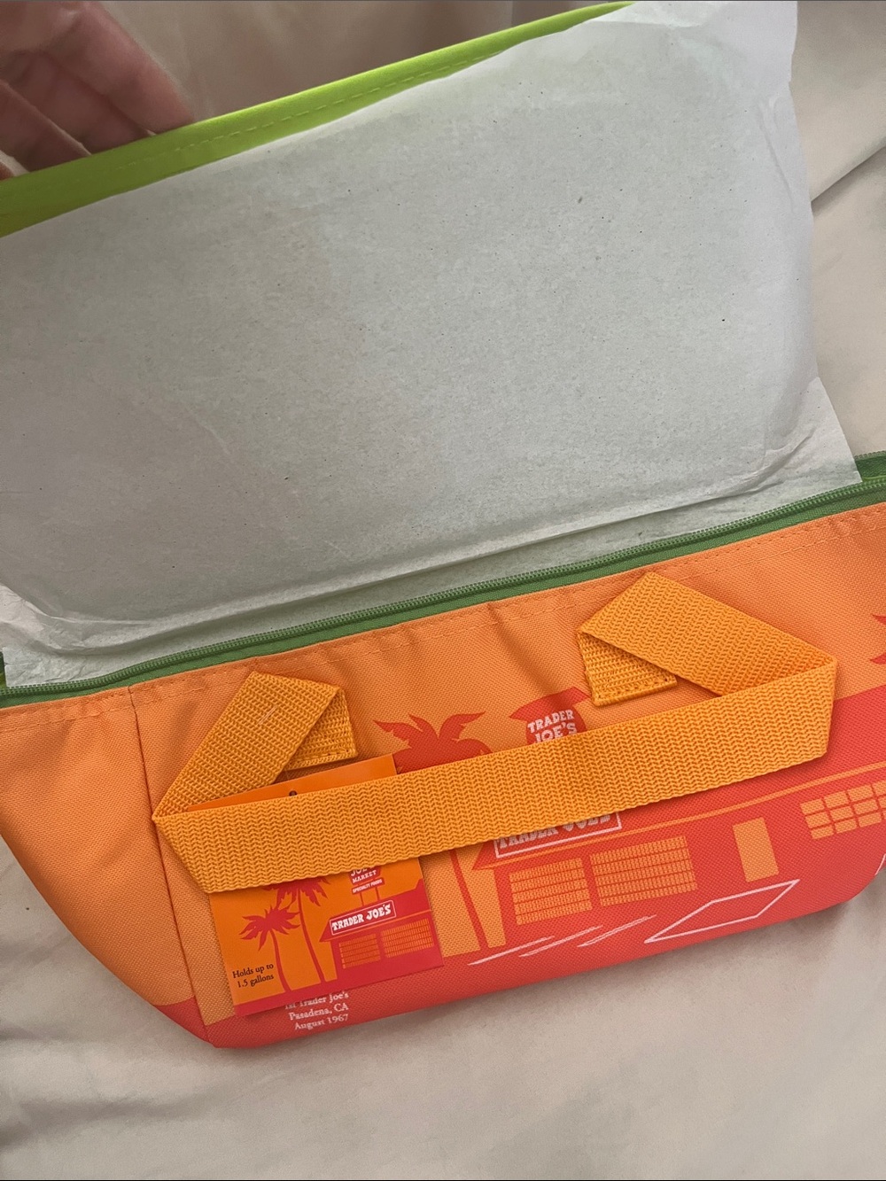 Trader Joe's Orange mini Insulated Bag
